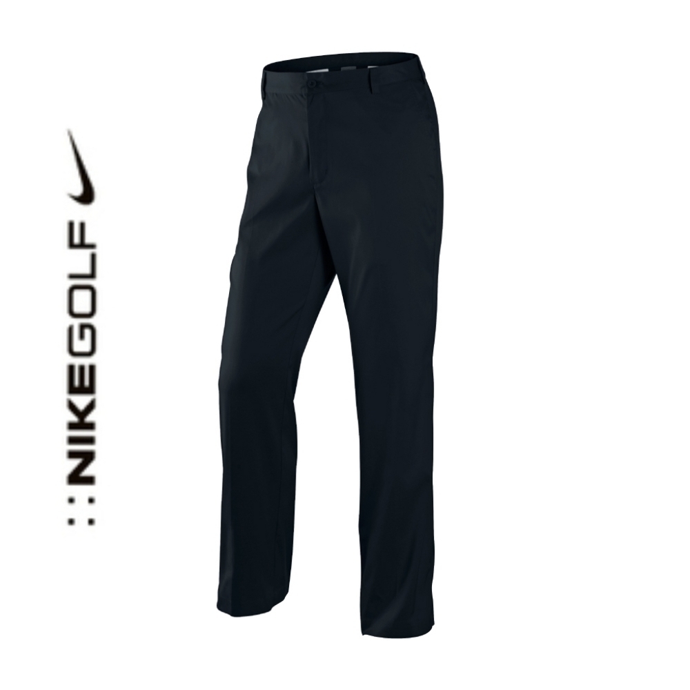 NIKE GOLF Fit-Dry Flat Front Trousers Black Sz 14